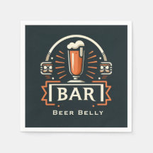 Fun Beer Belly Bar, Beer Mug Logo 
