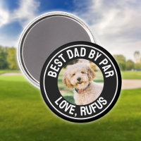Fun Best Dad By Par Dog Photo