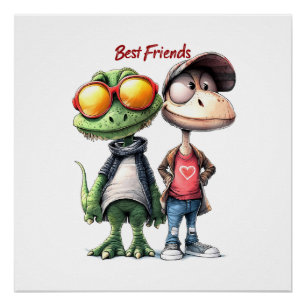 Fun "Best Friends" Wall Art