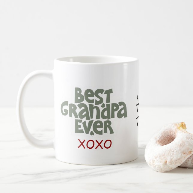 Fun Best Grandpa Ever Coffee Mug (With Donut)