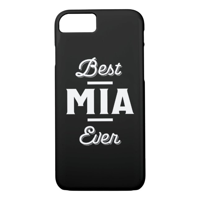Fun Best Mia Ever Cool Personalised First Name Gif Case-Mate iPhone Case (Back)