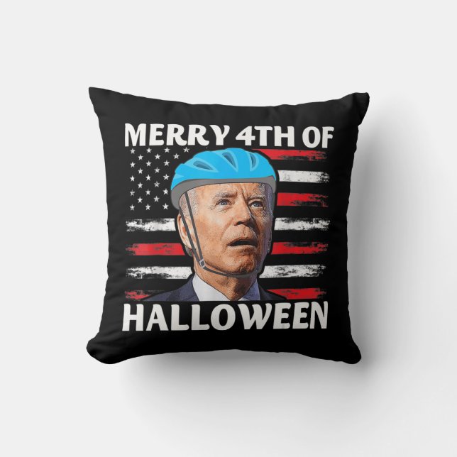 Fun Biden Dazed Merry th July Happy Halloween Bide Cushion (Front)
