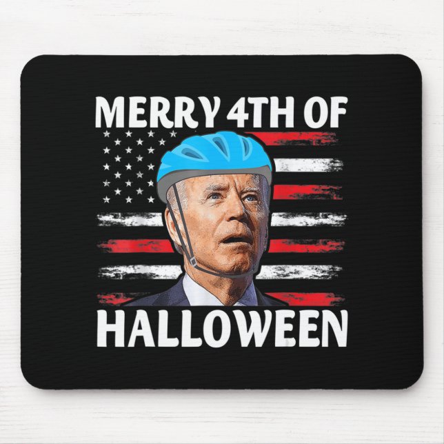 Fun Biden Dazed Merry th July Happy Halloween Bide Mouse Pad (Front)