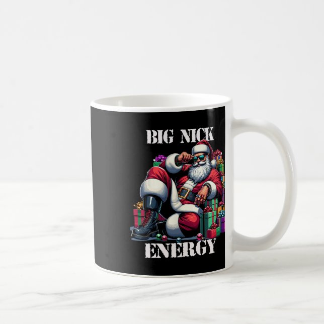 Fun Big Nick Energy Fun Santa Claus Christmas Xmas Coffee Mug (Right)