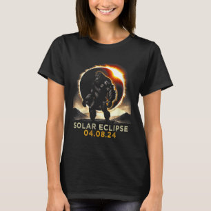 Fun Bigfoot Total Solar Eclipse 4.08.2024 Apparel T-Shirt