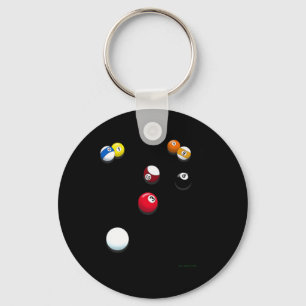 Fun Billiards Pool Table Key Ring