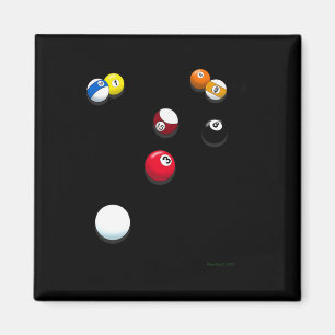 Fun Billiards Pool Table Magnet
