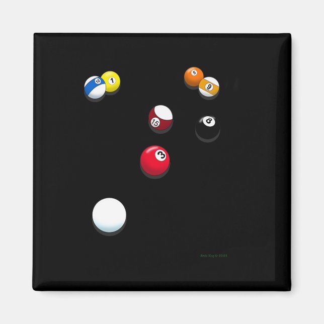 Fun Billiards Pool Table  Magnet (Front)
