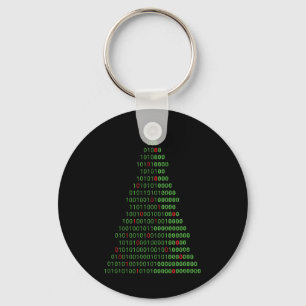 Fun Binary Christmas Tree Computer Programmers And Key Ring