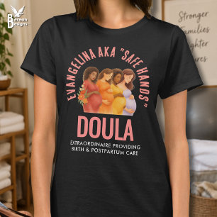 Fun Birth Postpartum Care Personalised Doula T-Shirt