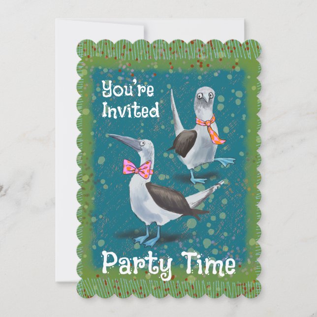 Fun Birthday Backyard Barbecue Party Invitation (Front)