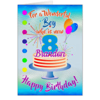 FUN BIRTHDAY BOY - BLUE / BLUE PERSONALIZED