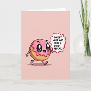 Fun Birthday Doughnut Card