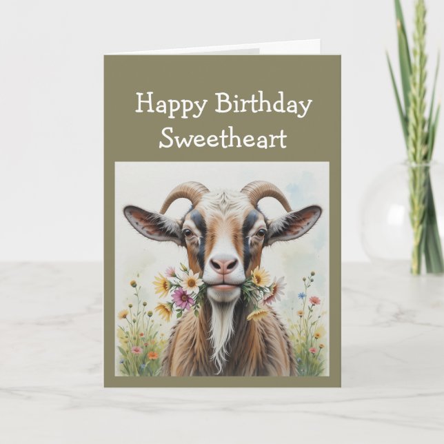 Fun Birthday, From the Old Goat who Loves YOU Card (Front)
