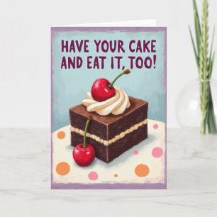 Fun Birthday Layered Cake Card