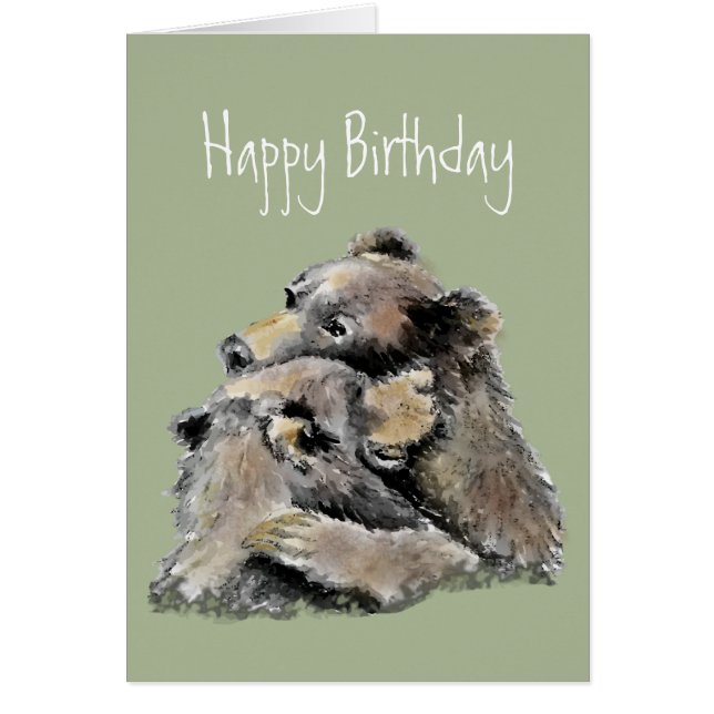 Fun Birthday No Day So Bad Bear Hug Can't Fix it (Front)