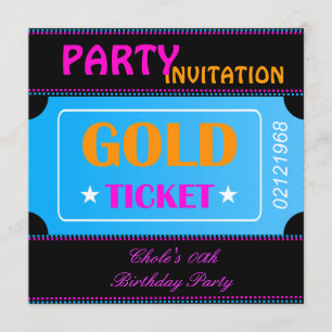 Fun Birthday Party Girls Teen Tweens Hot Pink Invitation