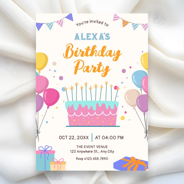 Fun birthday party  invitation (Creator Uploaded)