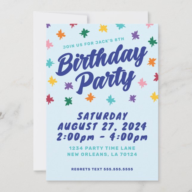 Fun Birthday Party Invitation (Front)