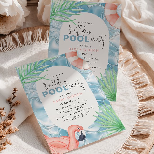 Fun Birthday Pool Party Invitation (Creator Uploaded)