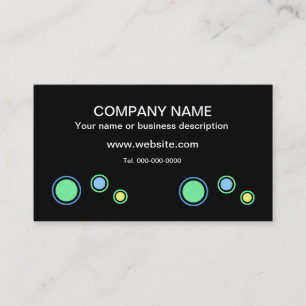 Fun Black casual Business Cards