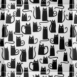 Fun Black Cat Ceramic Tile<br><div class="desc">Cute little watercolor black cats. Original art by Nic Squirrell. Perfect for animal lovers.</div>