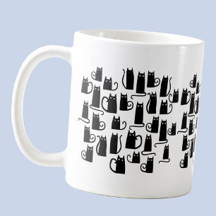 Fun Black Cat Coffee Mug