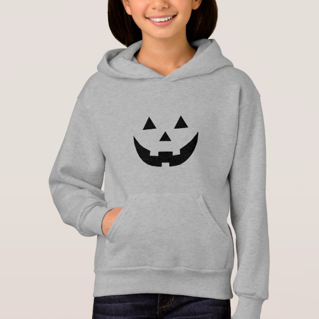 Fun black Jack o lantern pumpkin face Halloween (Front)