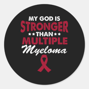 Fun Blood Cancer Survivor - Multiple Myeloma Aware Classic Round Sticker