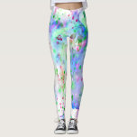 Fun Blue Green Purple & Pink Paint Splatter Leggings<br><div class="desc">These leggings feature a fun design of watercolor paint splatters in shades if blue, green, purple and pink. Artsy, unique and trendy, these leggings are sure to make a splash wherever you wear them!</div>