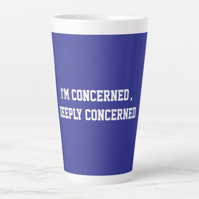 Fun Blue Sarcastic quote for teachers Latte Mug (Front)