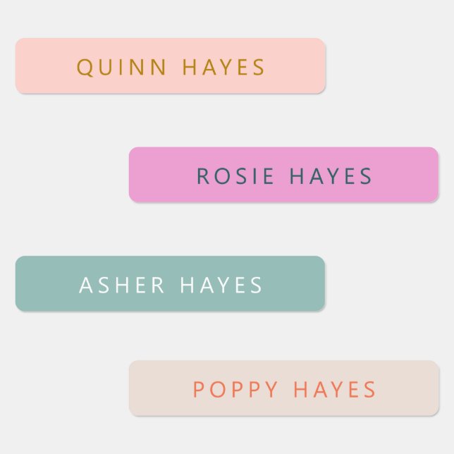 Fun Boho Colours Name (Group)