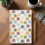 Fun Bold Modern Watercolor Polka Dot Monogram Planner<br><div class="desc">Elevate your organisation with our fun, bold, and modern watercolor polka dot Planner! Featuring a vibrant hand-painted watercolor polka dot pattern, this planner adds a splash of creativity and colour to your daily life. The playful yet stylish design is perfect for those who want to stay organised while making a...</div>