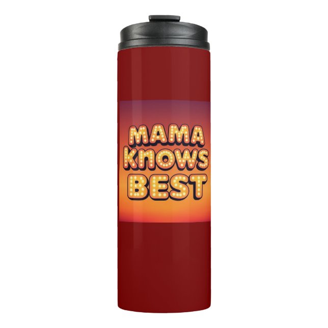 Fun & Bold Retro Insulated thermal tumbler (Front)