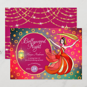Fun BOLLYWOOD Dance Music Party ANY EVENT Invitation