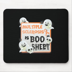 Fun Boo Halloween Ghost Ms Multiple Sclerosis Is B Mouse Pad