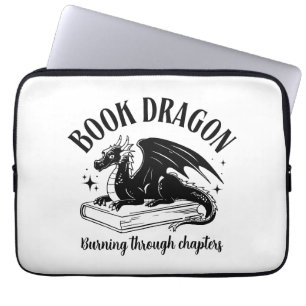 Fun Book Dragon Fantasy Reader Laptop Sleeve