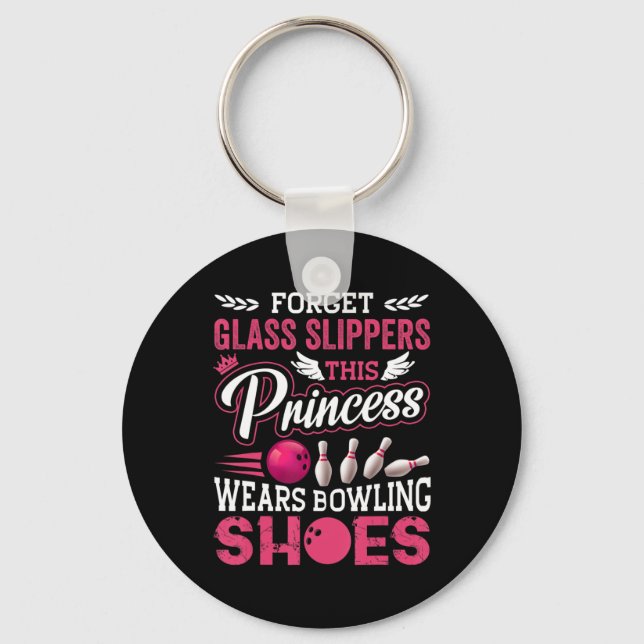 Fun Bowling  For Women Girls Kids Mum Wife Key Ring (Front)