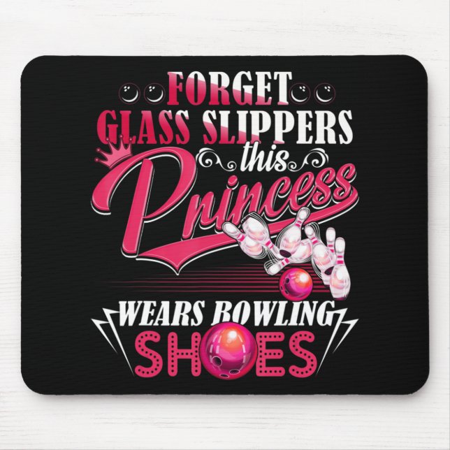 Fun Bowling  For Women Girls Kids Mum Wife  Mouse Pad (Front)
