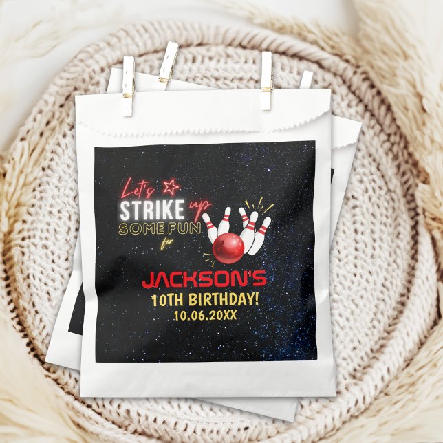 Fun Bowling Party for Kids Favour Bag (Creator Uploaded)