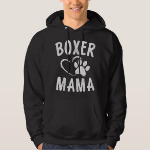 Fun Boxer Mama Gift Dog Lover Apparel Pet Boxer Mo Hoodie