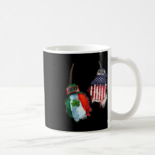 Fun Boxer Tee -training Gloves Irish American Figh Coffee Mug