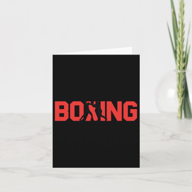 Fun Boxing Gift Sparring Partner Boxer  Card (Front)