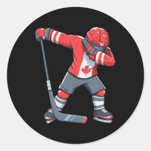 Fun Boy Kid Ice Hockey Apparel Classic Round Sticker