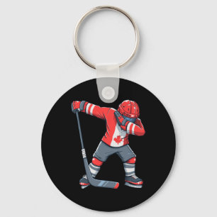 Fun Boy Kid Ice Hockey Apparel Key Ring