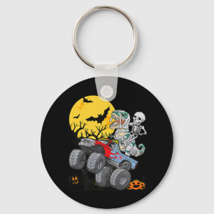 Fun Boys Halloween Monster Truck Pumpkin Mummy Din Key Ring