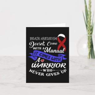 Fun brain aneurysm warrior Brain Aneurysm Awarenes Card