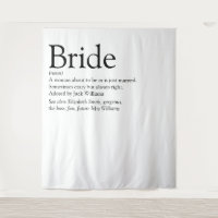 Fun Bride Definition Bridal Shower Photo