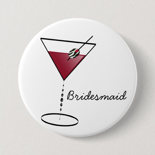 Fun Bridesmaid Favours 7.5 Cm Round Badge (Front)