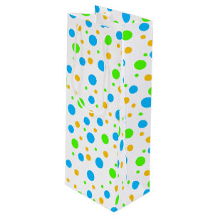 Fun Bright Dots Wine Gift Bag